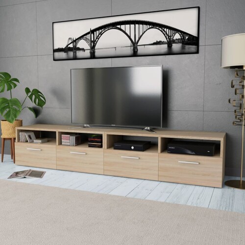 vidaXL TV ormarići 2 kom od konstruiranog drva 95x35x36 cm boja hrasta