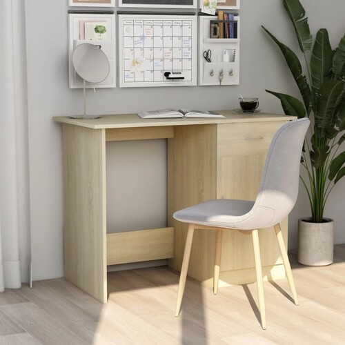 vidaXL Radni stol boja hrasta sonome 100x50x76 cm konstruirano drvo