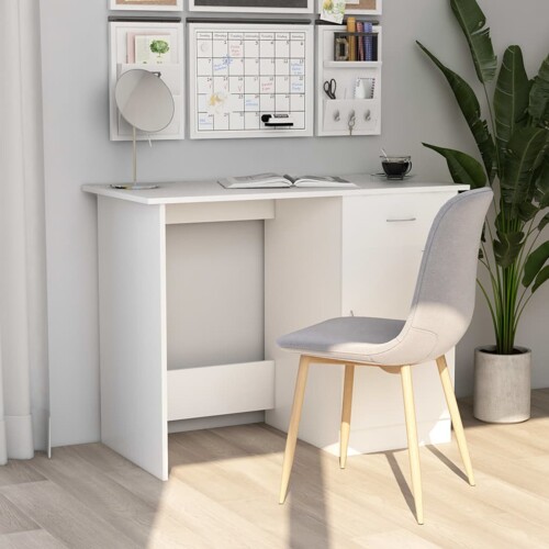vidaXL Radni stol bijeli 100 x 50 x 76 cm od konstruiranog drva