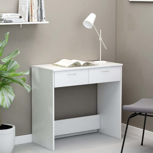 vidaXL Radni stol bijeli 80 x 40 x 75 cm od konstruiranog drva