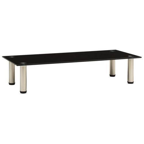 vidaXL TV stalak crni 80 x 35 x 17 cm od kaljenog stakla