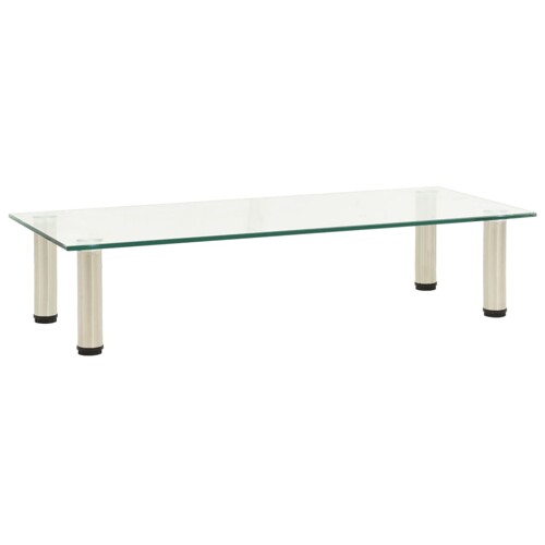 vidaXL TV stalak prozirni 80 x 35 x 17 cm od kaljenog stakla