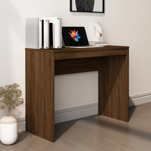 vidaXL Radni stol boja smeđeg hrasta 90 x 40 x 72 cm konstruirano drvo