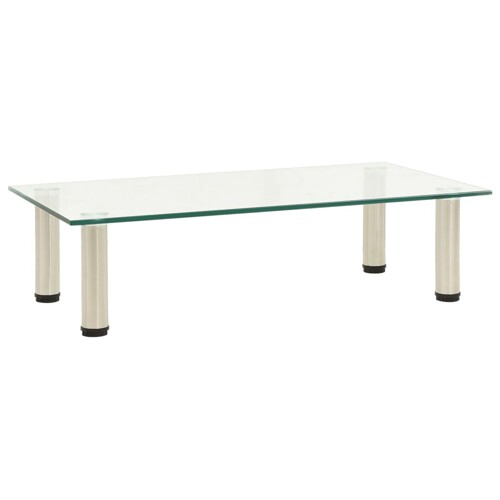 vidaXL TV stalak prozirni 60 x 35 x 17 cm od kaljenog stakla