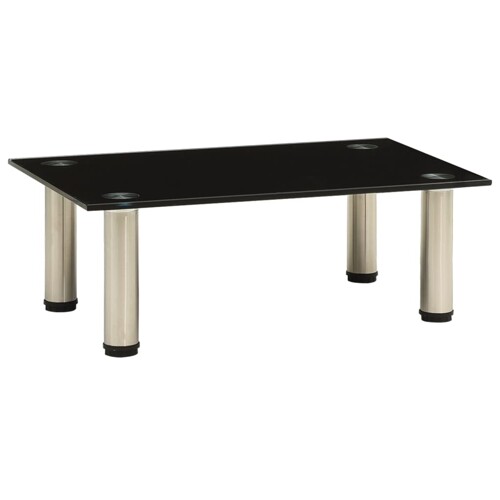 vidaXL TV stalak crni 40 x 35 x 17 cm od kaljenog stakla