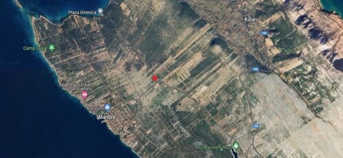 Zemljište: Otok Pag, Kolan, idealno za kamp prikolicu, 433 m2