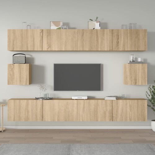 vidaXL 6-dijelni set TV ormarića boja hrasta sonome konstruirano drvo