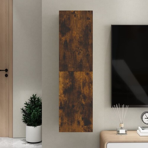 vidaXL Zidni TV ormarić boja dimljenog hrasta 30,5 x 30 x 110 cm