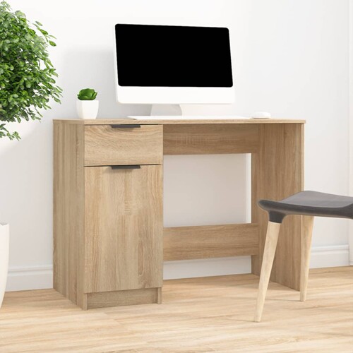 vidaXL Radni stol boja hrasta sonome 100x50x75 cm konstruirano drvo