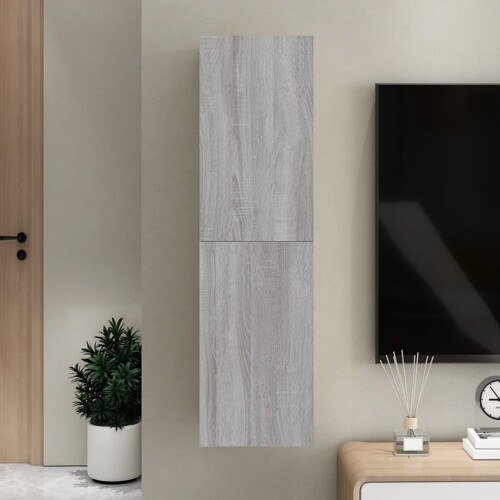 vidaXL Zidni TV ormarić boja sivog hrasta sonome 30,5 x 30 x 110 cm