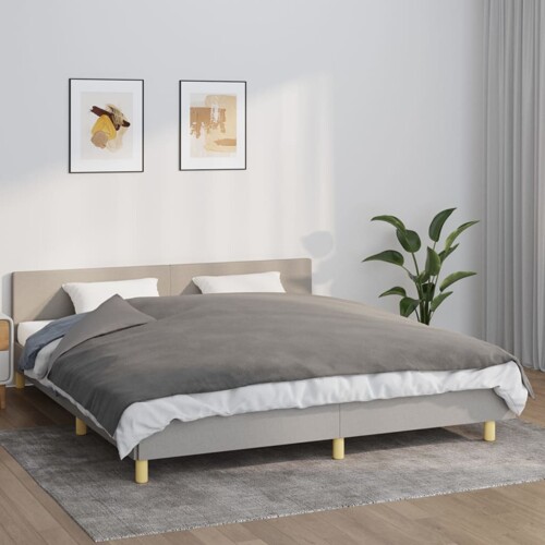 vidaXL Teška deka s navlakom siva 155 x 220 cm 11 kg od tkanine