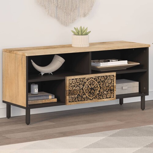 vidaXL TV ormarić 100 x 33 x 46 cm od masivnog drva manga