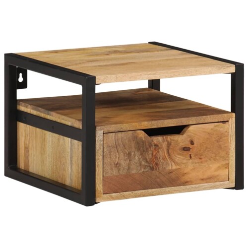 vidaXL Zidni noćni ormarić 35 x 35 x 25 cm od masivnog bagremovog drva