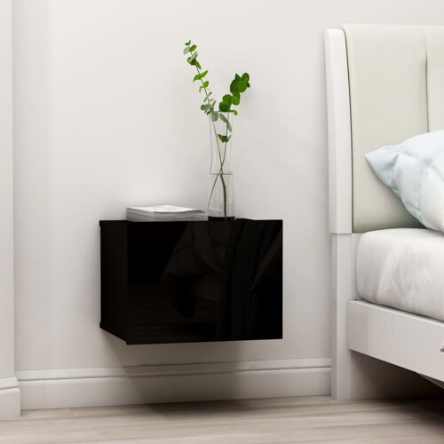 vidaXL Noćni ormarić crni 40 x 30 x 30 cm od konstruiranog drva