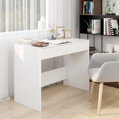 vidaXL Radni stol bijeli 101x50x76,5 cm od konstruiranog drva