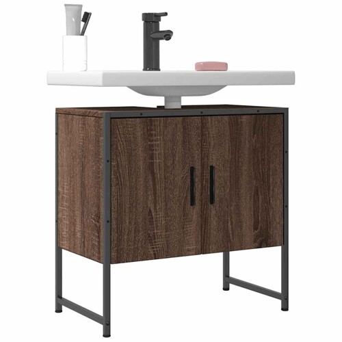 vidaXL Ormarić za umivaonik smeđa boja hrasta 60 x 33 x 60 cm drveni
