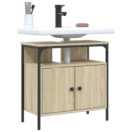 vidaXL Ormarić za umivaonik boja hrasta 60x30x60 cm konstruirano drvo