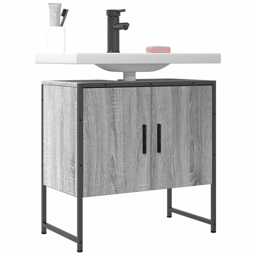 vidaXL Ormarić za umivaonik boja hrasta 60x33x60 cm konstruirano drvo