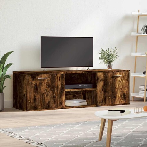 vidaXL TV ormarić boja dimljenog hrasta 120x34x37 cm konstruirano drvo