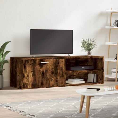 vidaXL TV ormarić boja dimljenog hrasta 120x34x37 cm konstruirano drvo
