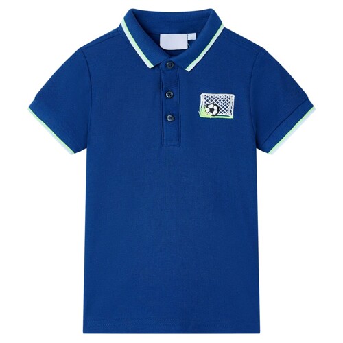 vidaXL Dječja polo majica tamnoplava 104