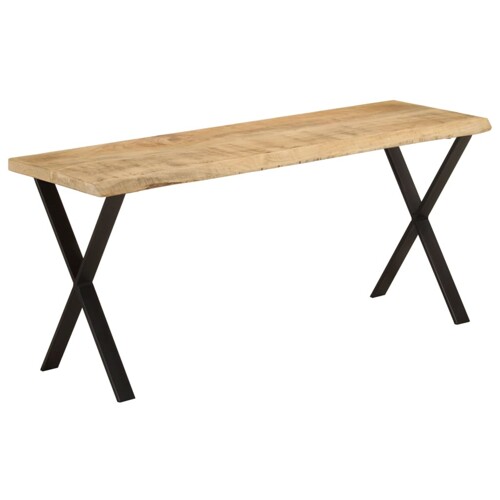 vidaXL Klupa sa živim rubom 105 cm od masivnog drva manga