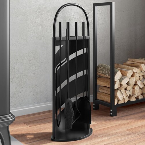 vidaXL 5-dijelni set alata za kamin 23 x 15 x 66 cm čelični
