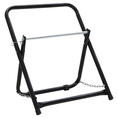 vidaXL Stalak za kolut za crijevo 48 cm 45 kg crni čelični