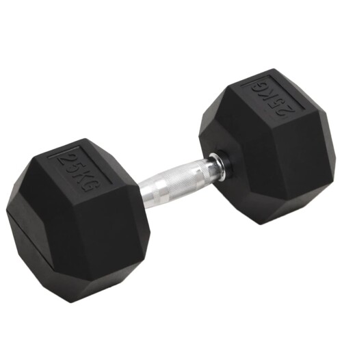 vidaXL Jednoručni uteg 25 kg od lijevanog željeza