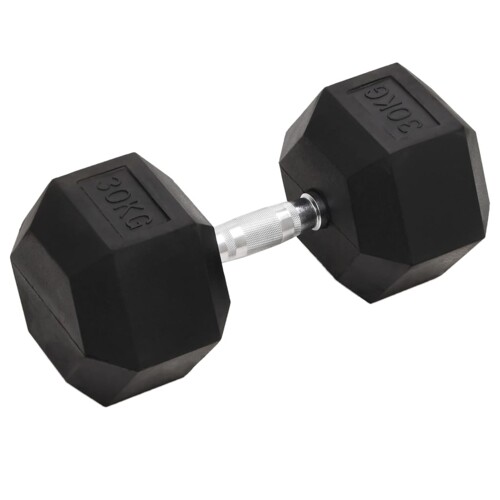 vidaXL Jednoručni uteg 30 kg od lijevanog željeza