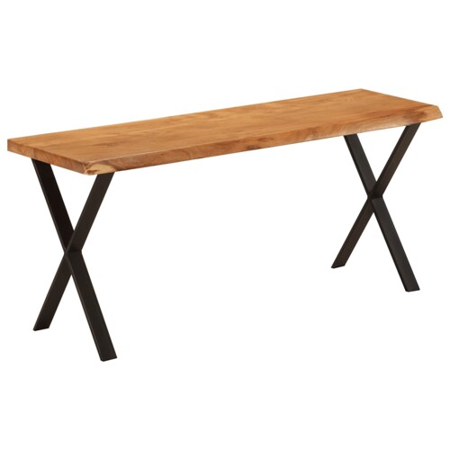 vidaXL Klupa sa živim rubom 105 cm od masivnog bagremovog drva