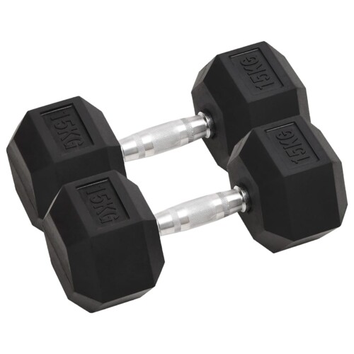 vidaXL Jednoručni utezi 2 kom 30 kg od lijevanog željeza