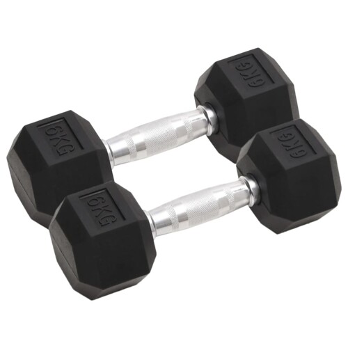 vidaXL Jednoručni utezi 2 kom 12 kg od lijevanog željeza