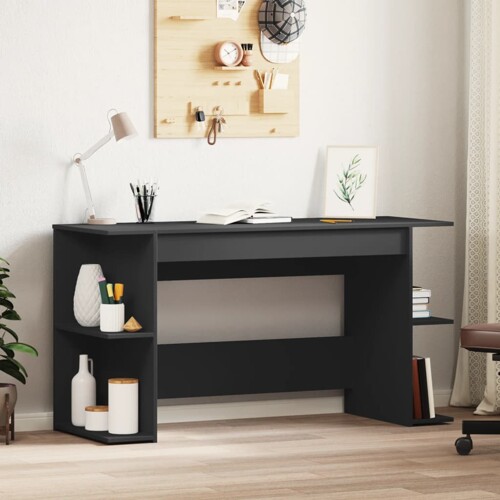 vidaXL Radni stol crni 140 x 50 x 75 cm od konstruiranog drva