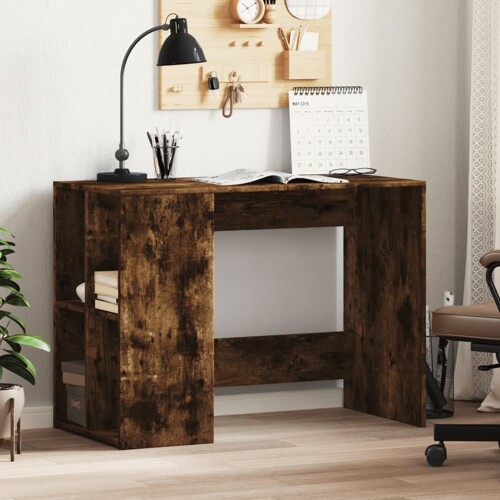 vidaXL Radni stol boja dimljenog hrasta 102x50x75 cm konstruirano drvo