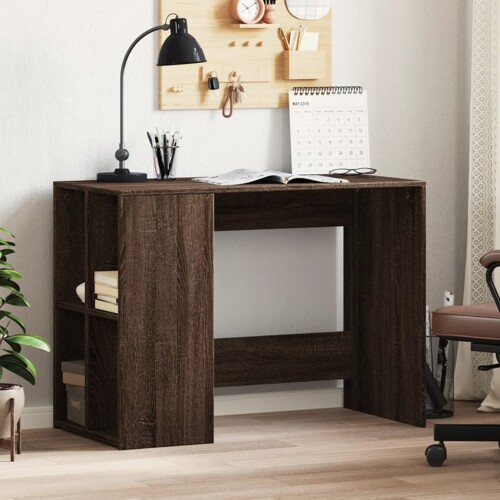 vidaXL Radni stol boja smeđeg hrasta 102x50x75 cm konstruirano drvo