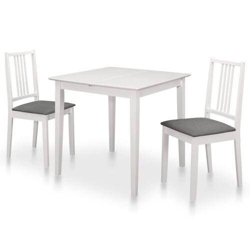 vidaXL 3-dijelni blagovaonski set od MDF-a bijeli