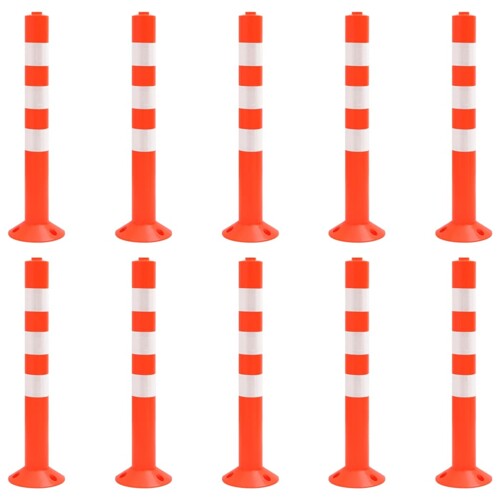 vidaXL Stupovi za kontrolu prometa 10 kom 75 cm PE