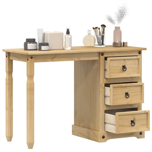 vidaXL Toaletni stolić Corona 110 x 47 x 75 cm od masivne borovine