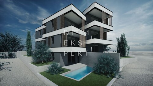Šimuni, NOVOGRADNJA, 3-sobni apartman sa pogledom na more -