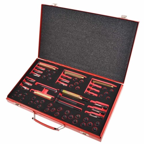 vidaXL 63-dijelni set za popravak navoja žarnice M8 M9 M10 M12