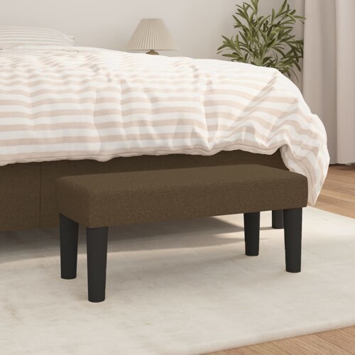 vidaXL Klupa tamnosmeđa 70 x 30 x 30 cm od tkanine
