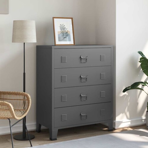 vidaXL Industrijski ladičar antracit 78 x 40 x 93 cm metalni