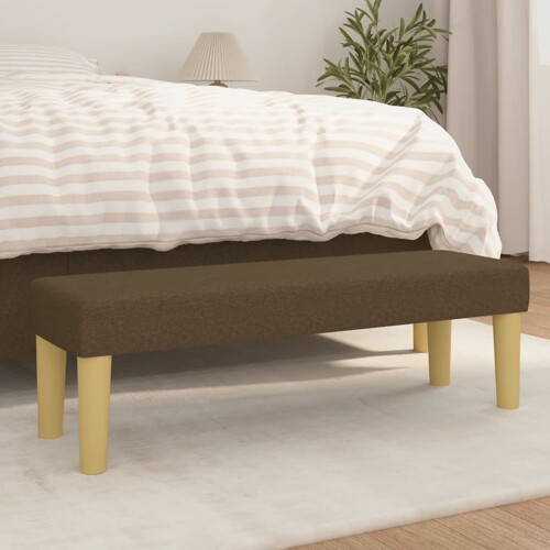 vidaXL Klupa tamnosmeđi 100x30x30 cm od tkanine