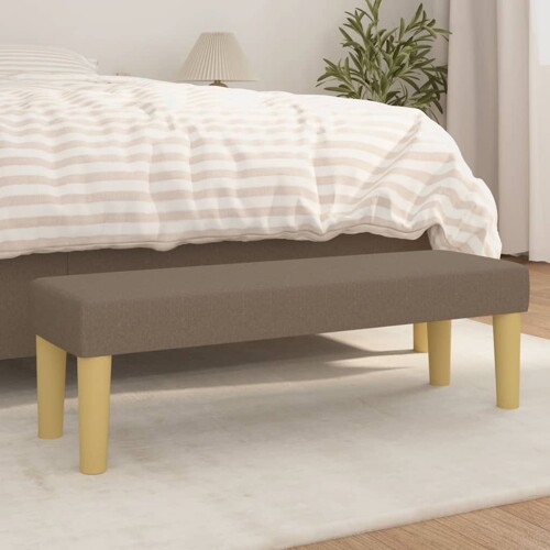 vidaXL Klupa smeđesivi 100x30x30 cm od tkanine