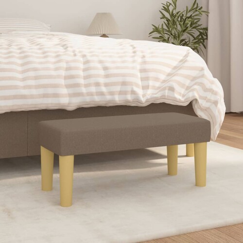 vidaXL Klupa smeđesiva 70 x 30 x 30 cm od tkanine