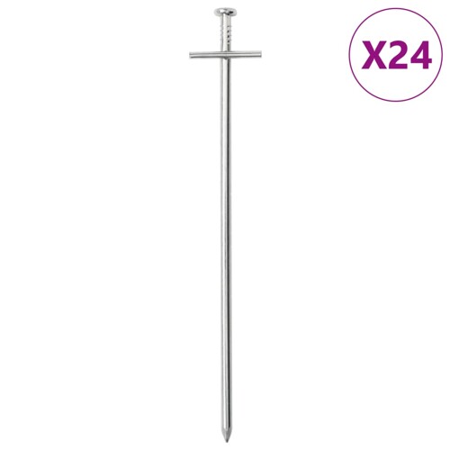 vidaXL Klinovi za šator 24 kom 23 cm Ø 6 mm od pocinčanog čelika