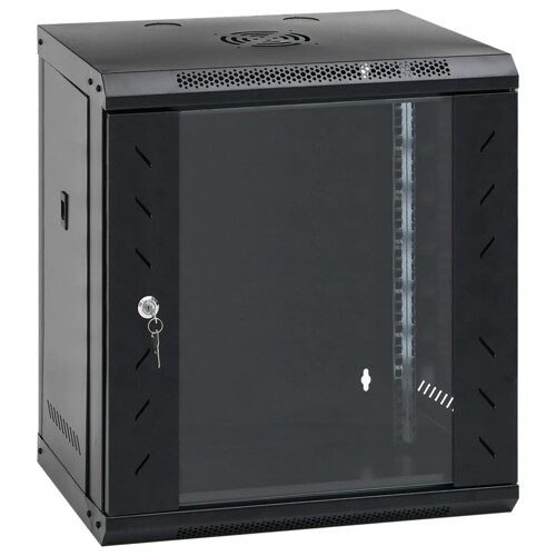 vidaXL Zidni komunikacijski ormar 12U 19 \\" IP20 53 x 40 x 60 cm