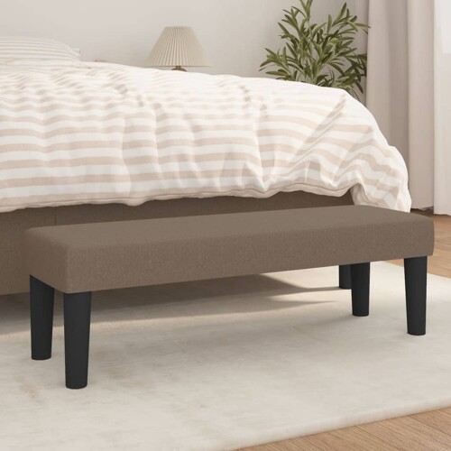 vidaXL Klupa smeđesivi 100x30x30 cm od tkanine