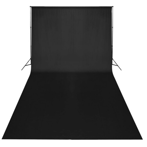 Studijski set crna pozadina sustav za podršku 600 x 300 cm i svjetla - NOVO